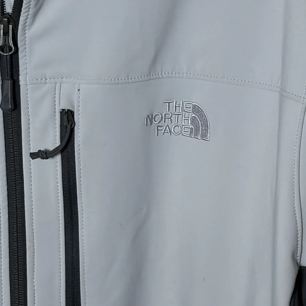 The North Face Apex Bionic Soft Shell Jacket Light Gray Charcoal XXL Gorpcore